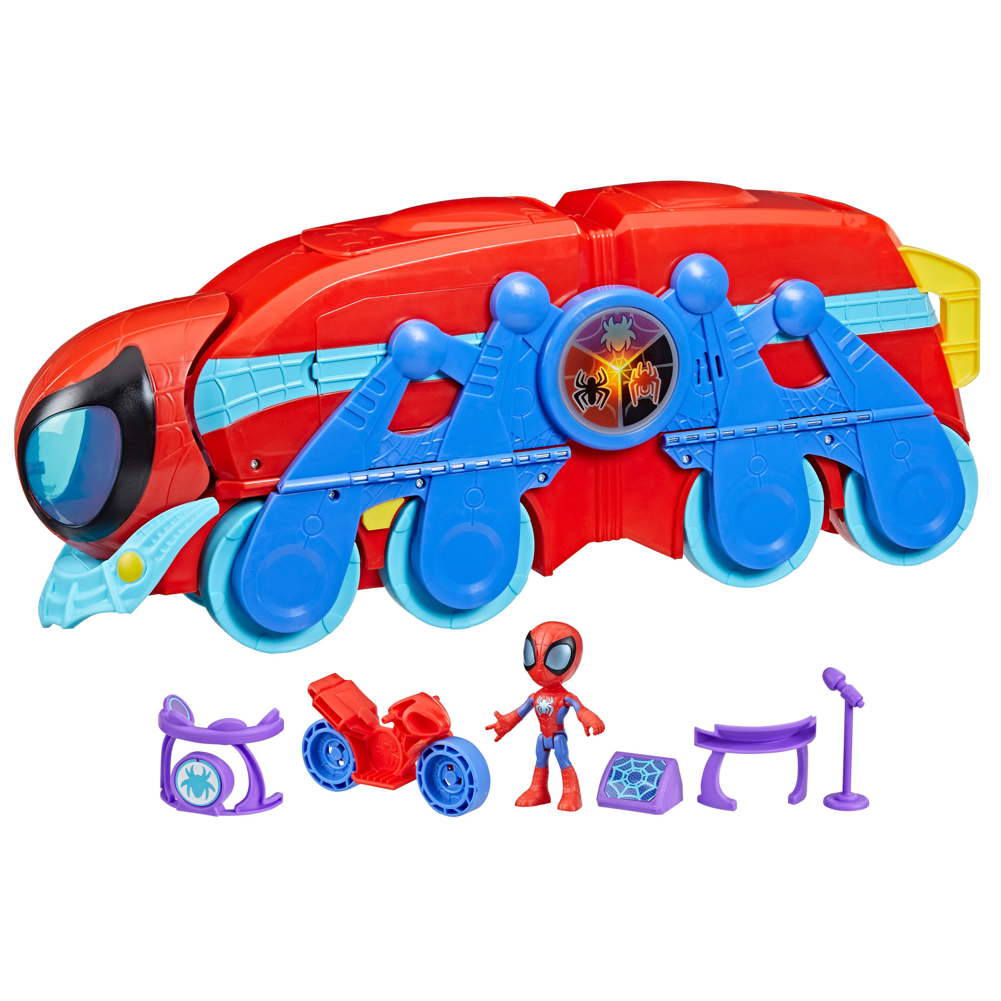 Voir la diapositive 1 : HASBRO Quartier Général Arachno-mobile de Spidey