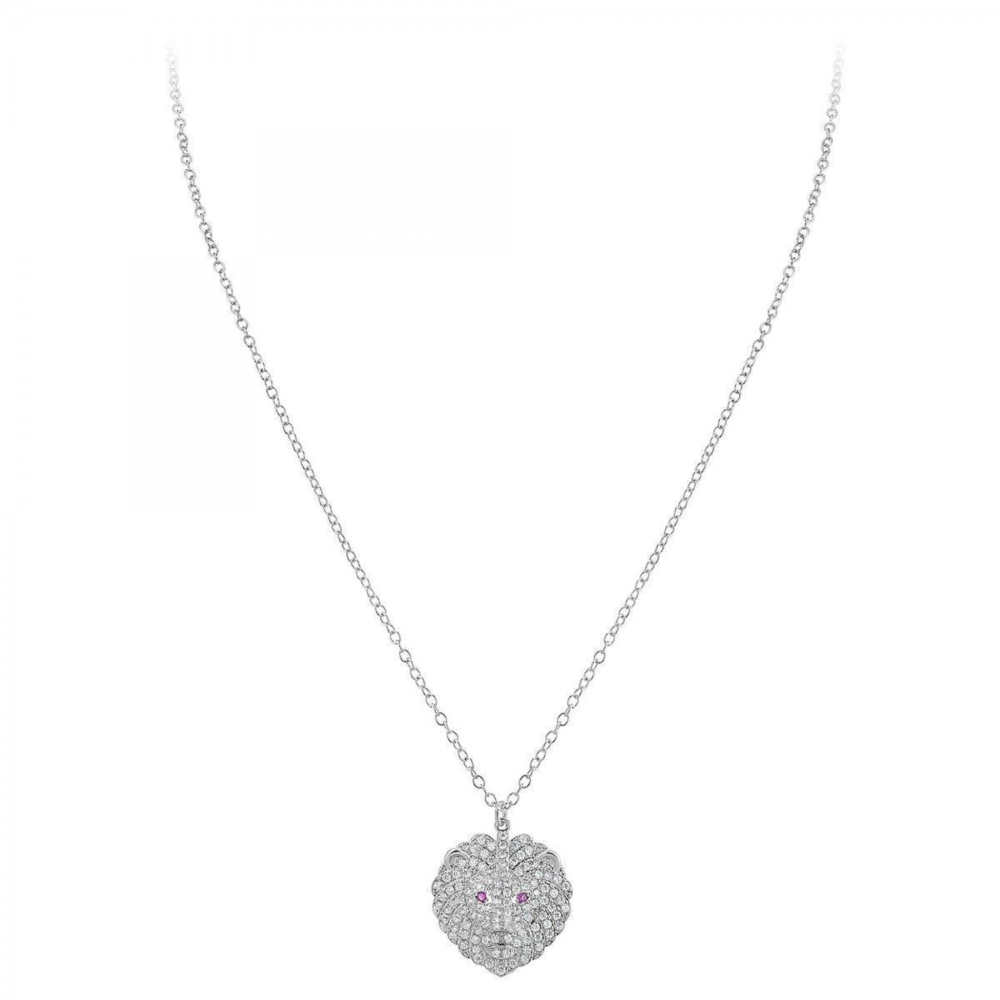 Voir la diapositive 3 : SC CRYSTAL Collier signe astrologique lion orné de Cristaux scintillants par SC Crystal en Métal rhodié