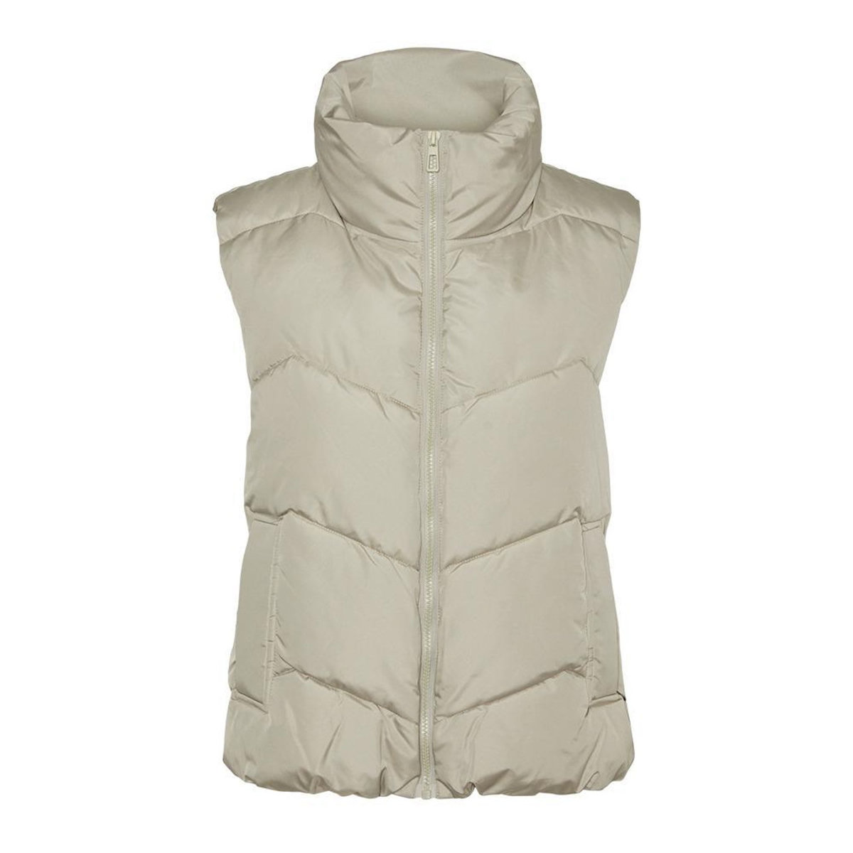 Vero Moda Doudoune sans manches Beige Femme Vero Moda Ligaeva