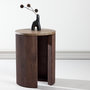 Voir la diapositive 4 : Paris Prix Table d'Appoint Effet Marbre  Bristol  52cm Marron