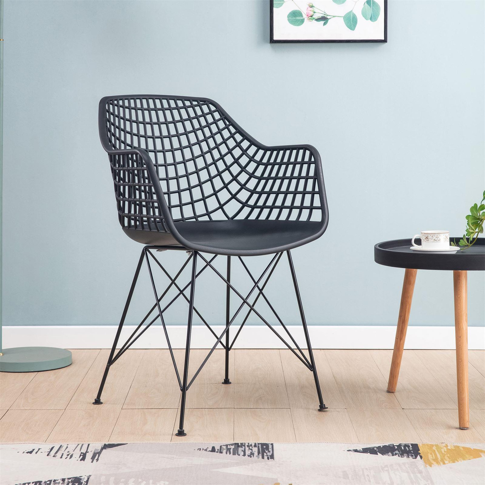 Voir la diapositive 5 : IDIMEX Lot de 4 chaises alicante, en plastique