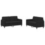Voir la diapositive 2 : VIDAXL Ensemble de canapes 2 pcs noir velours
