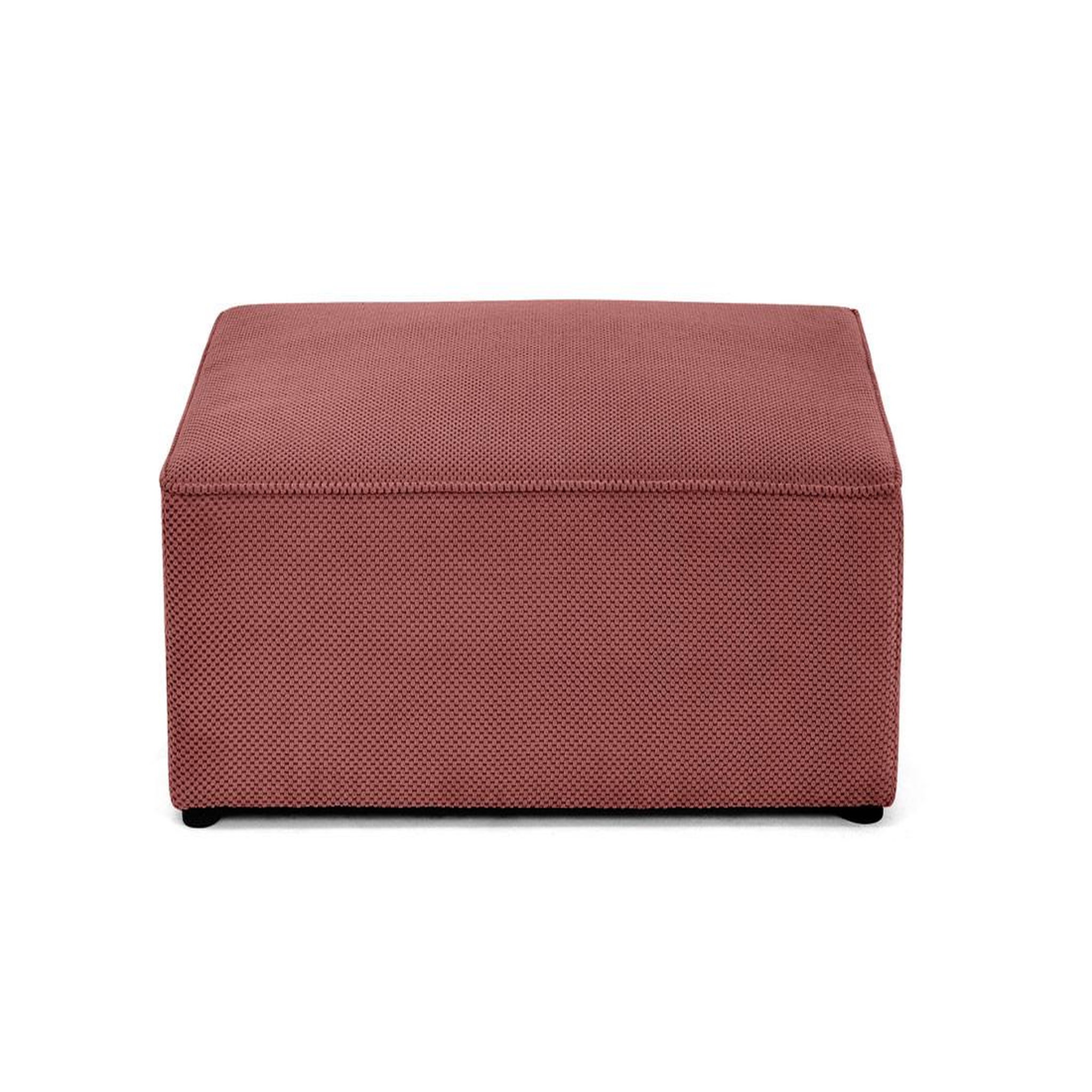 Voir la diapositive 1 : BEST MOBILIER Topaze - pouf - en velours texturé