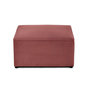 Voir la diapositive 1 : BEST MOBILIER Topaze - pouf - en velours texturé