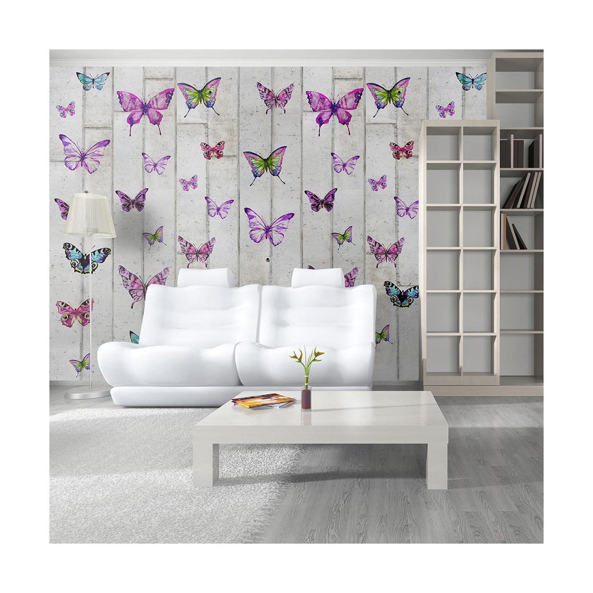 Paris Prix Papier peint  butterflies & concrete  50x1000cm