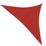 Voir la diapositive 2 : VIDAXL Voile d'ombrage 160 g/m^2 Rouge 3,5x3,5x4,9 m PEHD