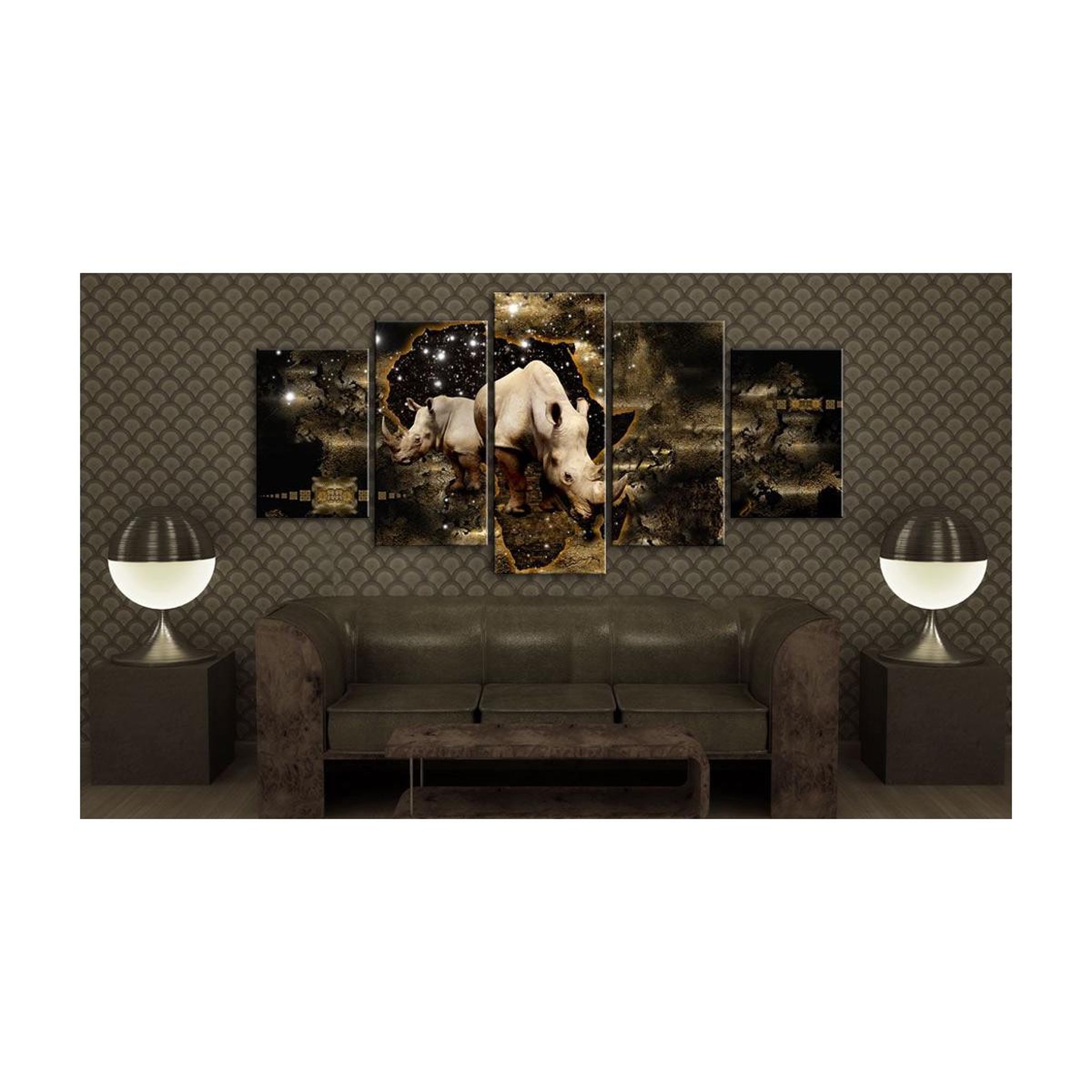 Voir la diapositive 2 : Paris Prix Tableau imprimé  golden rhino
