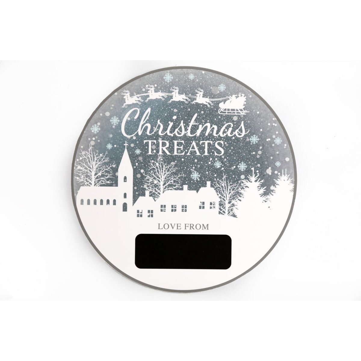 HEART OF THE HOME Calendrier de l'Avent rond Christmas Ice - Argent