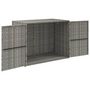Voir la diapositive 3 : VIDAXL Armoire de rangement jardin Gris 100x55,5x80 cm Resine tressee
