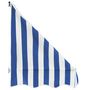 Voir la diapositive 4 : VIDAXL Auvent de bistro 400x120 cm Bleu et blanc