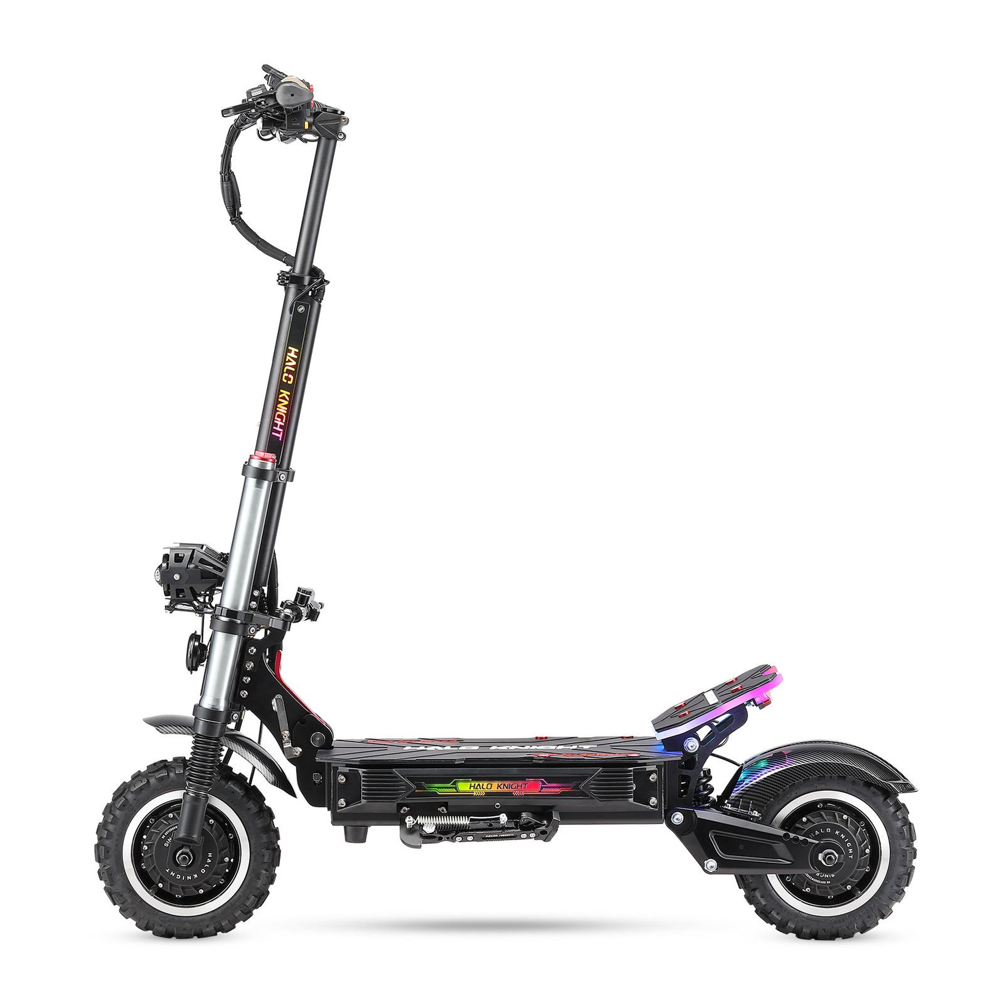 Voir la diapositive 4 : HALO KNIGHT Scooter électrique Halo Knight T107 Pro 11  - Deux moteurs 3000 W - Batterie 60 V 38,4 Ah