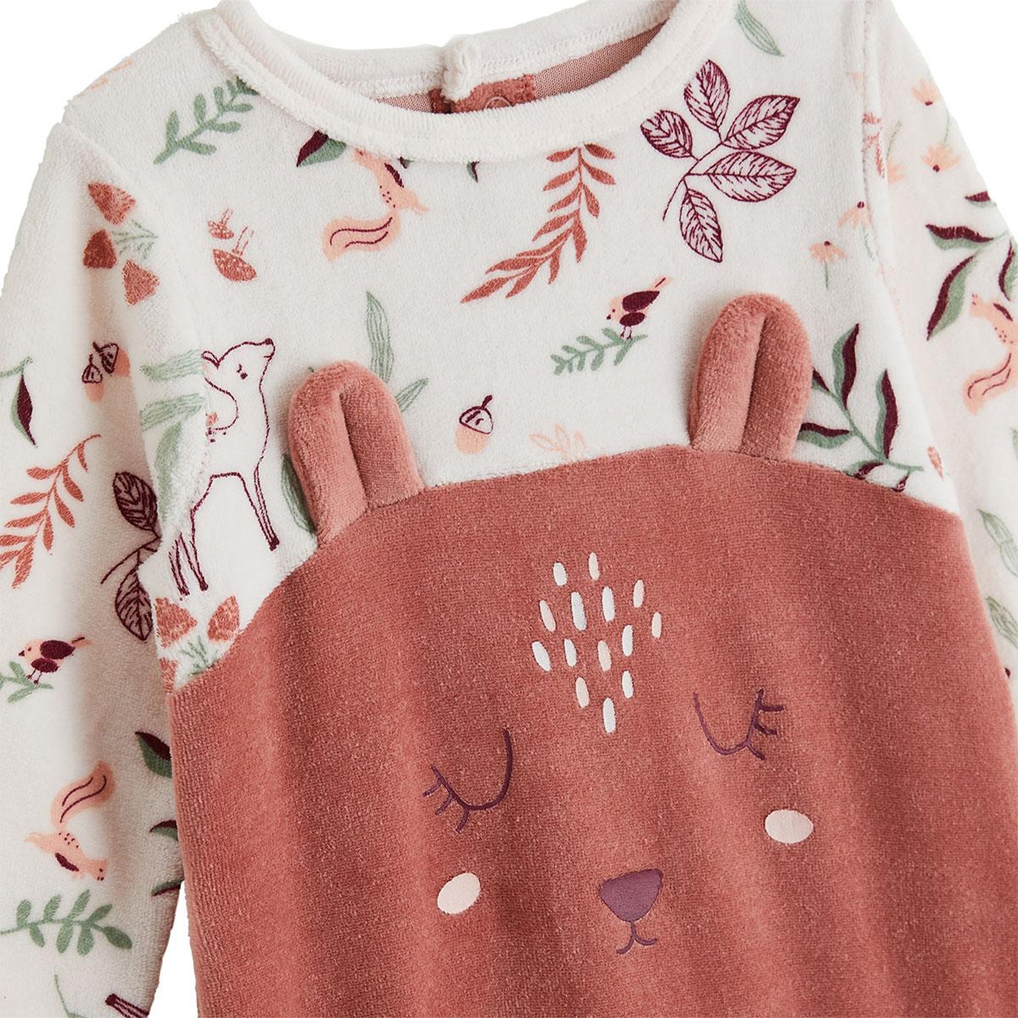 Voir la diapositive 3 : Petit BÃ©guin Pyjama bébé en velours evie