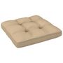 Voir la diapositive 5 : VIDAXL Salon de jardin palette 4 pcs et coussins Pin impregne de blanc