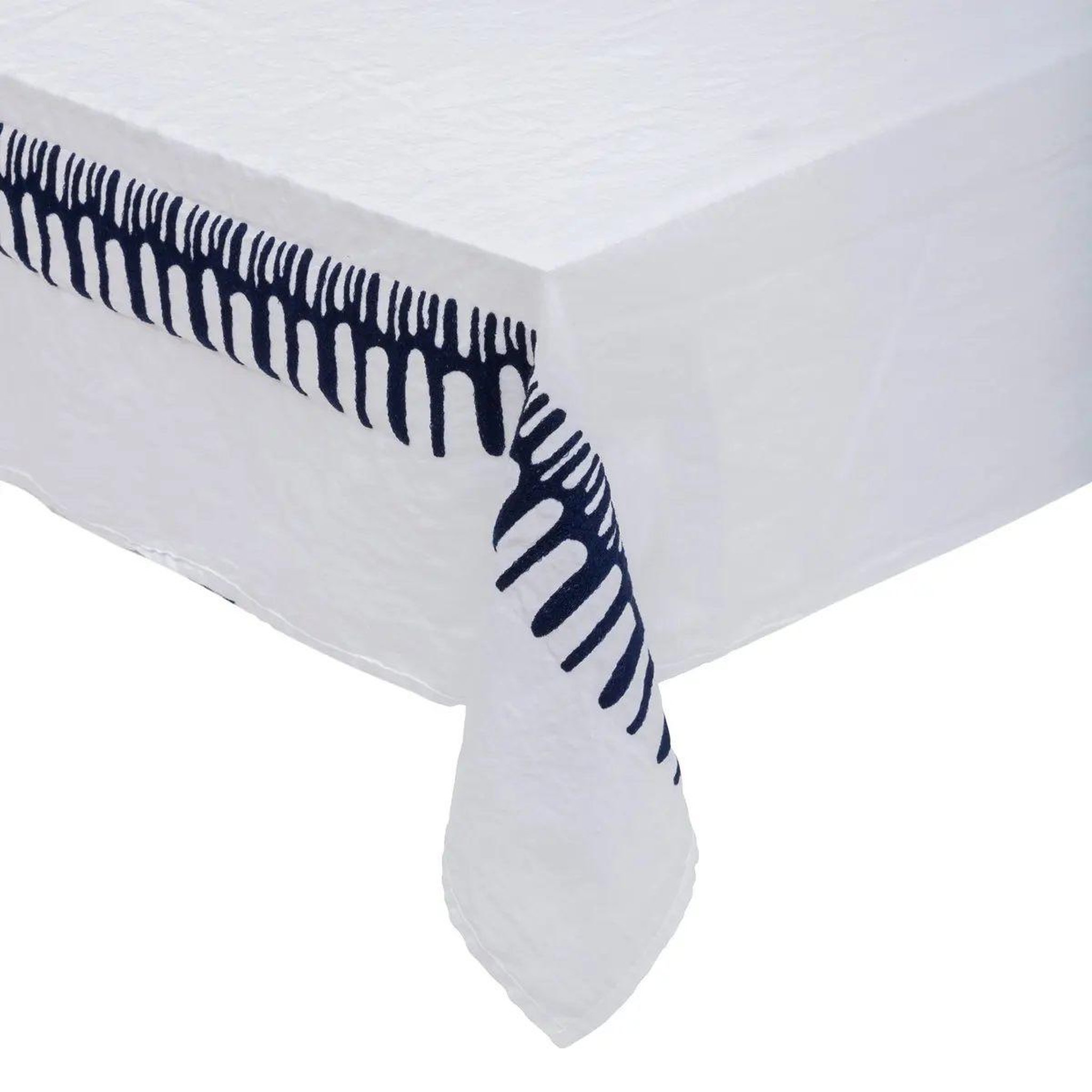 ATMOSPHERA Nappe déco  brodée  150x300cm blanc
