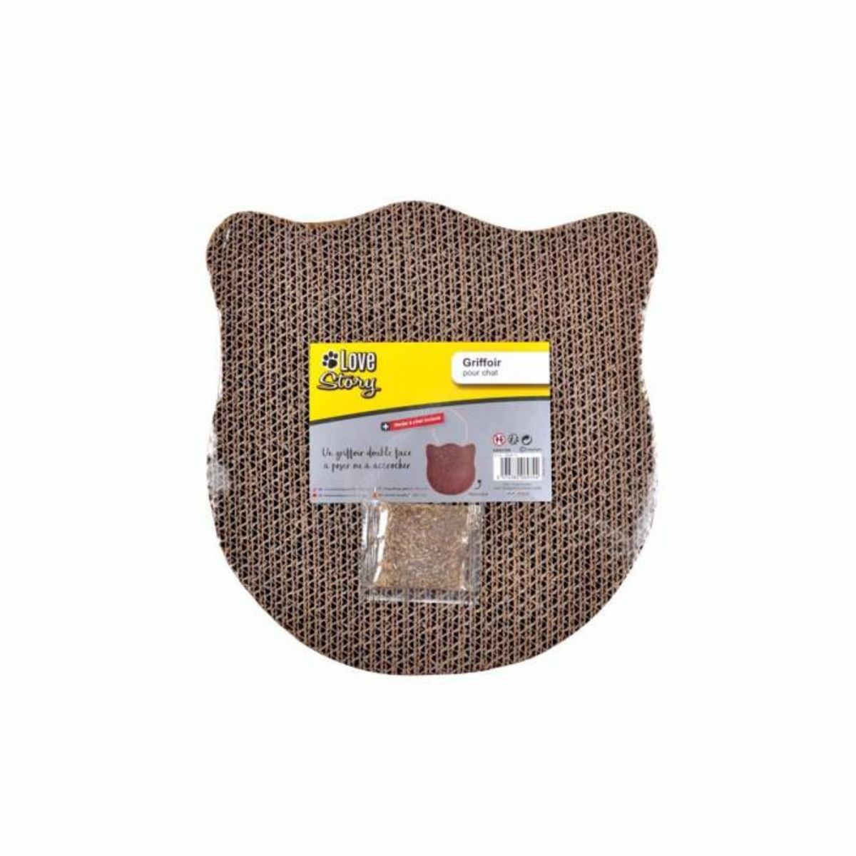 Paris Prix Griffoir à Suspendre  Tête de Chat  28cm Naturel