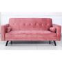 Voir la diapositive 2 : Paris Prix Canapé Convertible 3 Places Scandinave  Navya  Rose