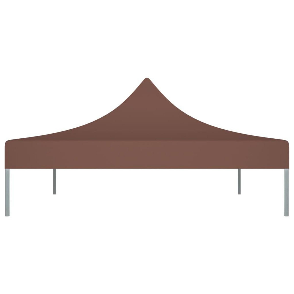 VIDAXL Toit de tente de reception 4,5x3 m Marron 270 g/m^2