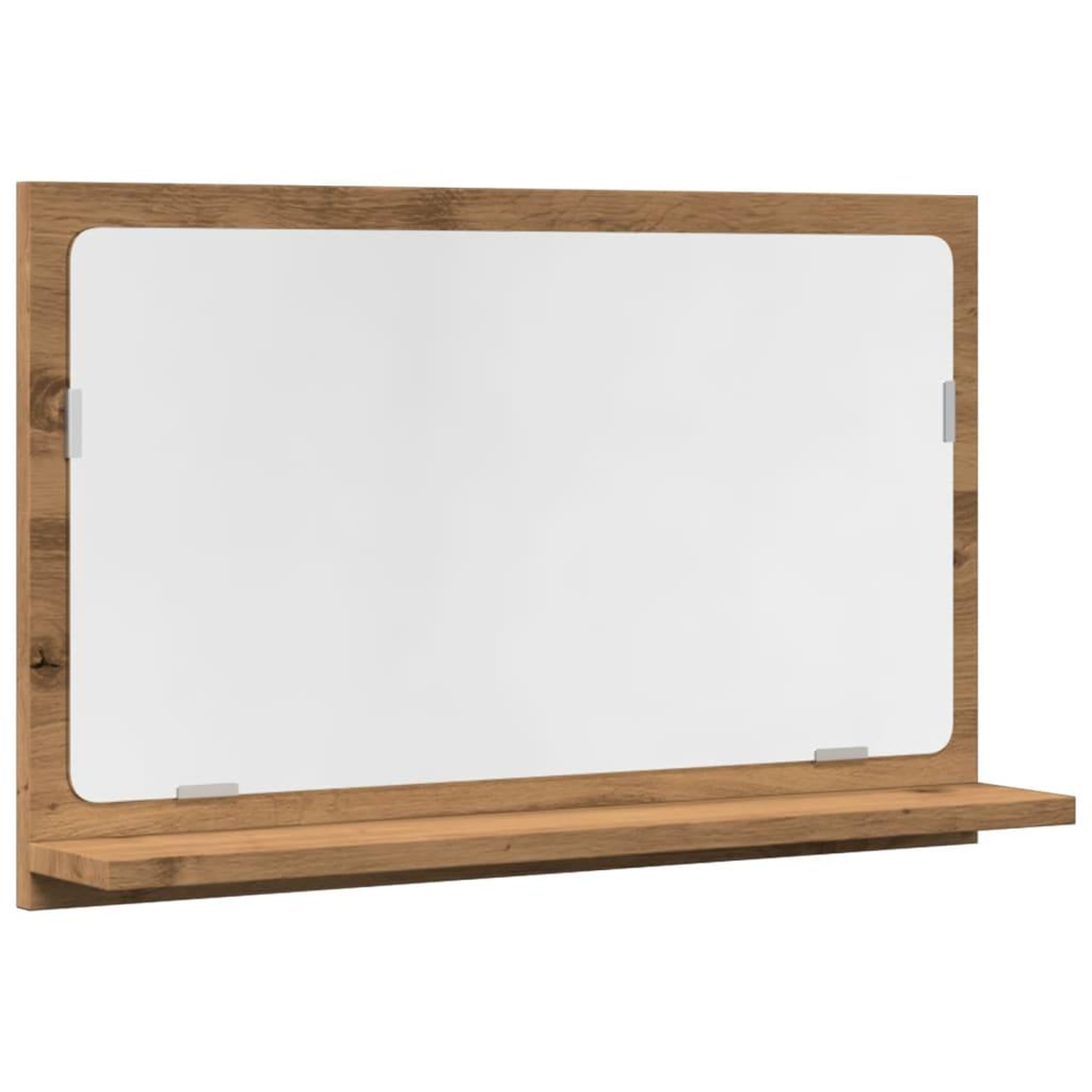 Voir la diapositive 2 : VIDAXL Armoire a miroir de salle de bain chene artisanal 60x11x37 cm