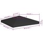 Voir la diapositive 6 : VIDAXL Toile de toit de belvedere 270 g/m^2 3x3 m Noir