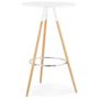 Voir la diapositive 5 : Paris Prix Table de Bar  Uzak  101cm Blanc