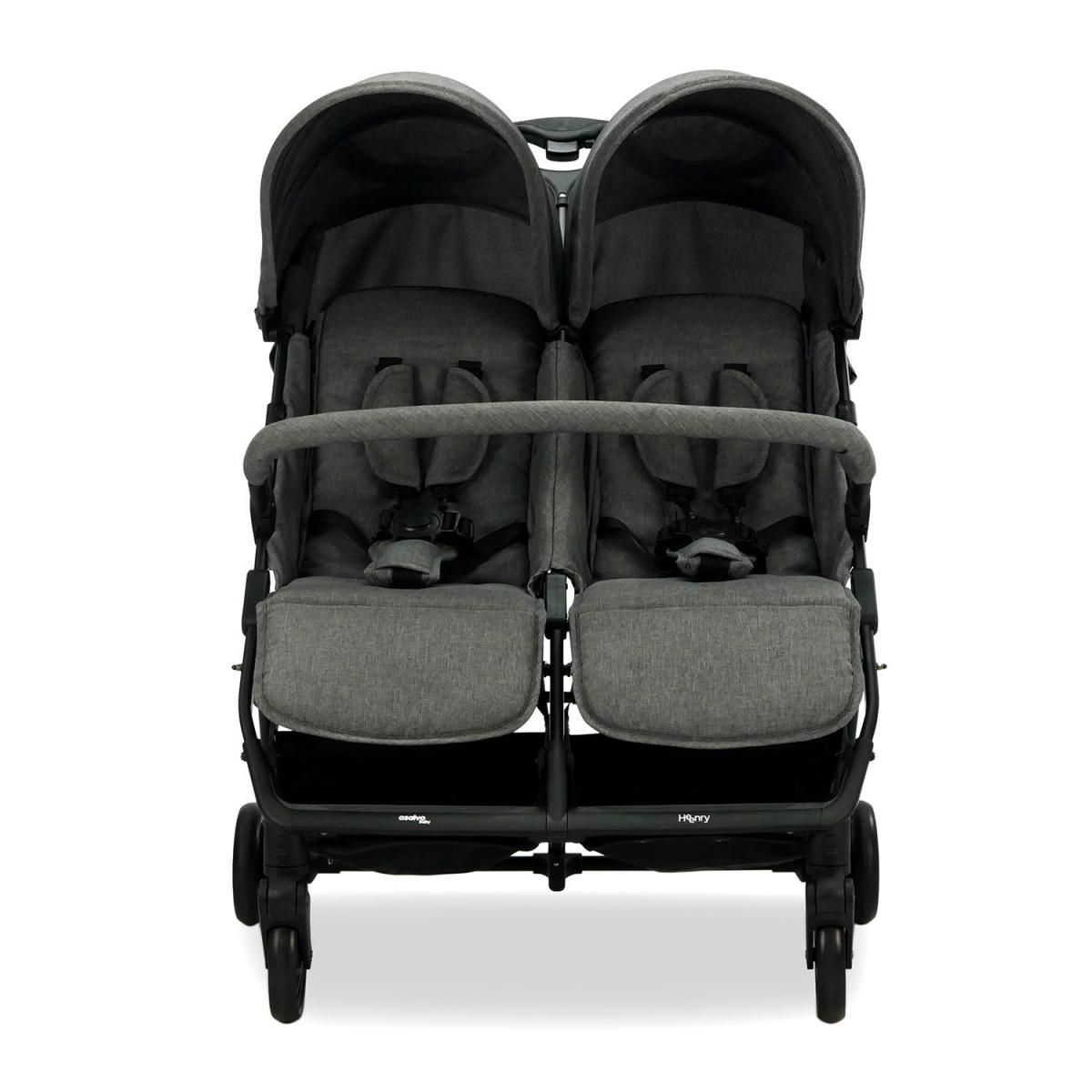 Asalvo Poussette Double Henry Gris