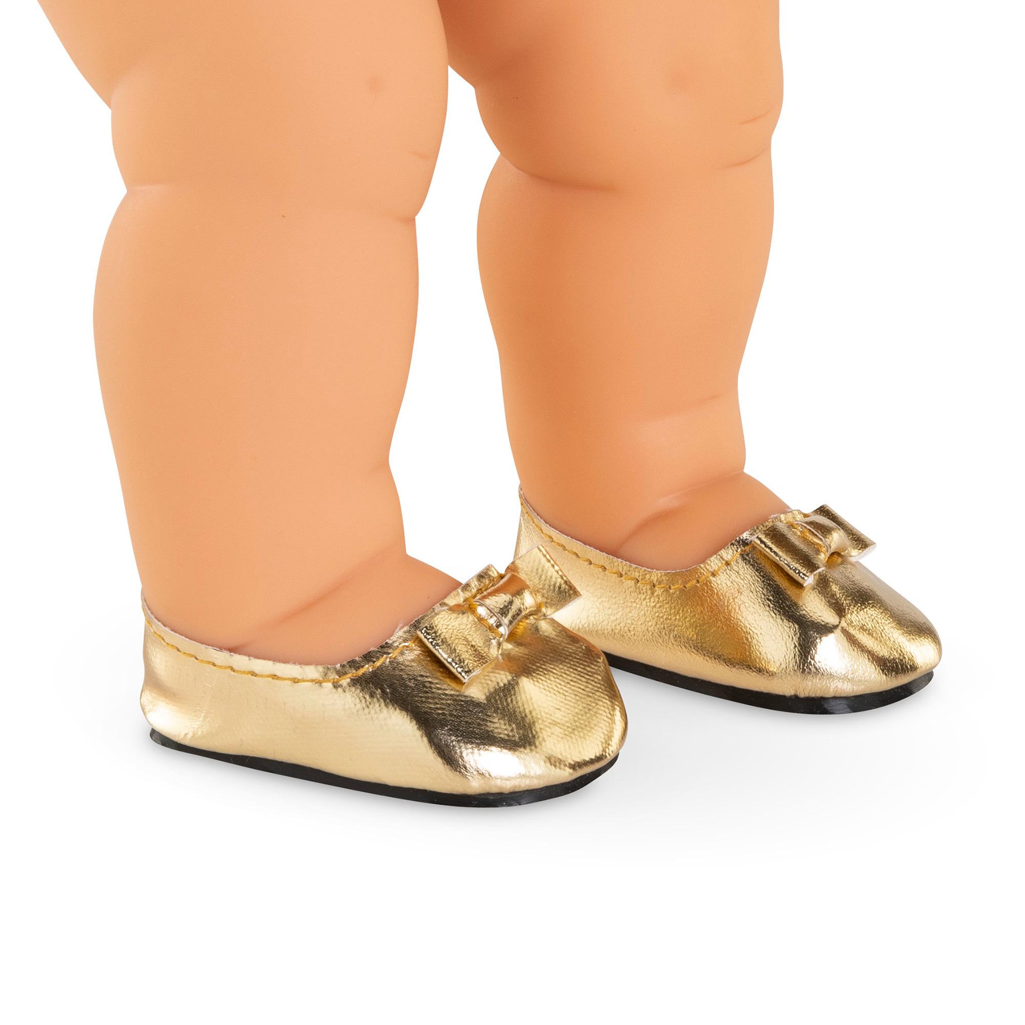 Voir la diapositive 2 : Corolle Ballerines dorées pour poupon 36 cm