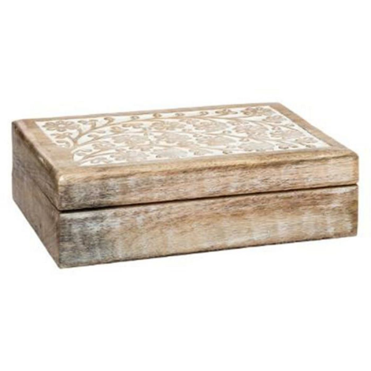 ATMOSPHERA Lot de 2 Boîtes de Rangement  Ritual  25cm Naturel