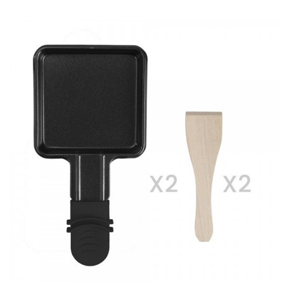 LIVOO Appareil à raclette 2 personnes 350w noir - DOC156N