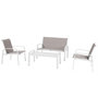 Voir la diapositive 1 : HESPERIDE Salon de jardin Elyn en aluminium et texaline - 4 places