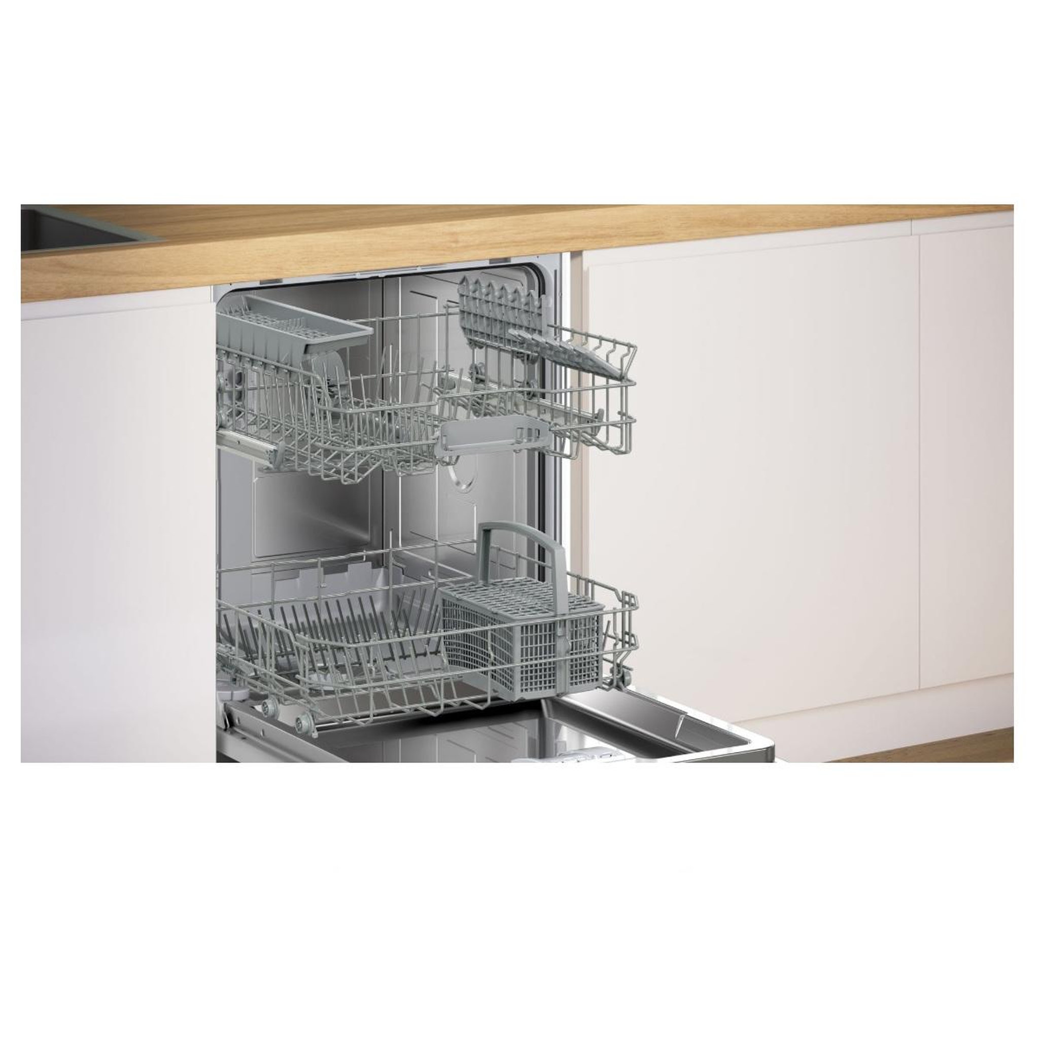 Voir la diapositive 5 : BOSCH Lave-vaisselle 60cm 13couverts 46db intégrable avec bandeau acier brossé - SMI2HTS02E
