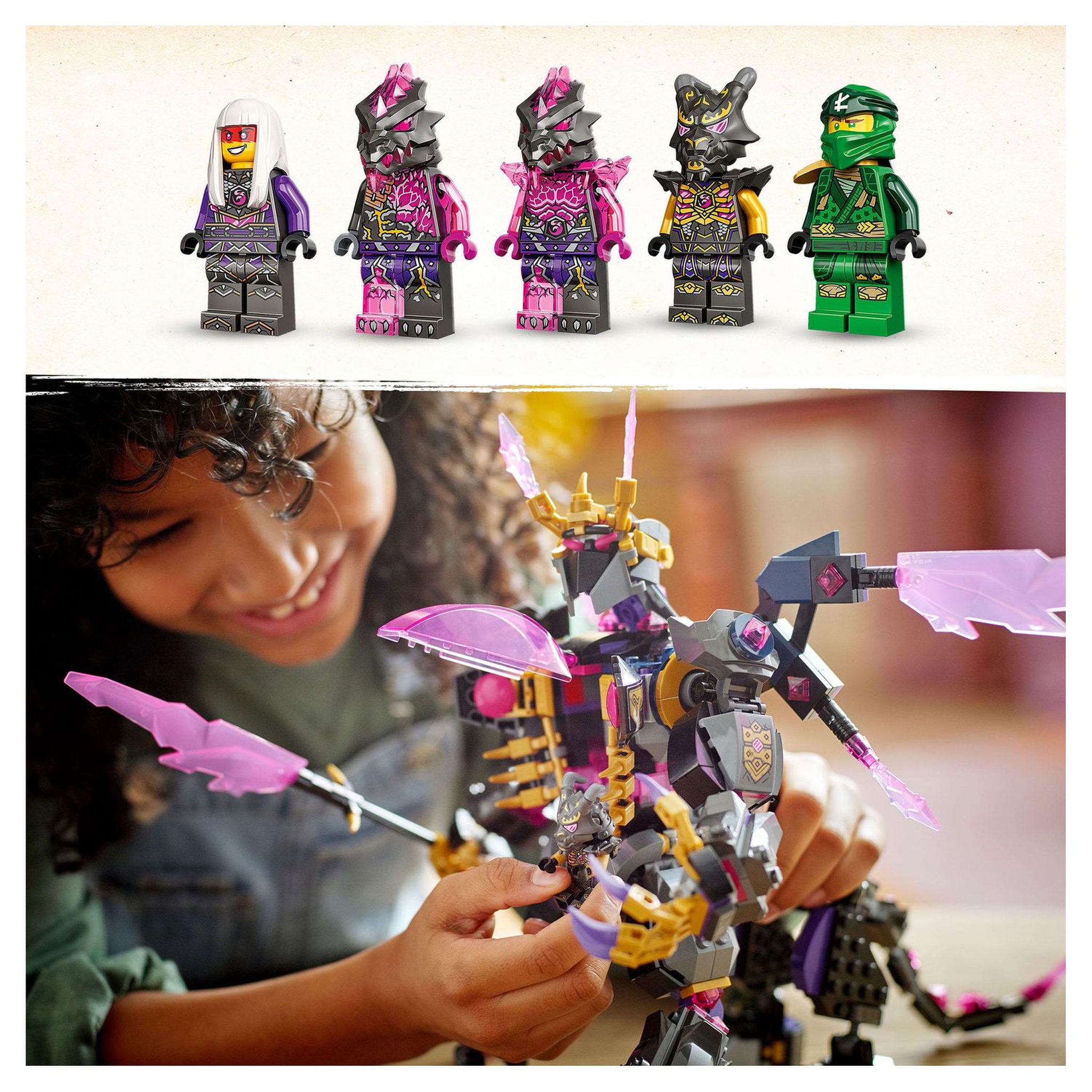 Voir la diapositive 6 : LEGO Ninjago 71772 Le Roi de Cristal, Ensemble avec Figurines, dont Lloyd, pour Enfants