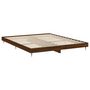 Voir la diapositive 5 : VIDAXL Cadre de lit sans matelas chene marron 200x200 cm