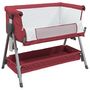Voir la diapositive 4 : VIDAXL Lit pour bebe avec matelas Rouge Tissu de lin