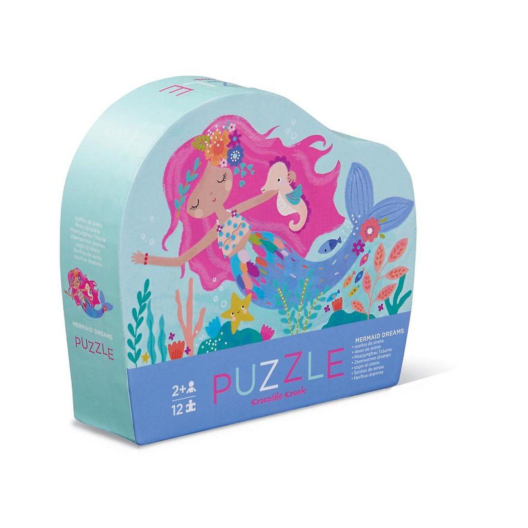 CROCODILE CREEK Mini puzzle reve de sirene 12 pc