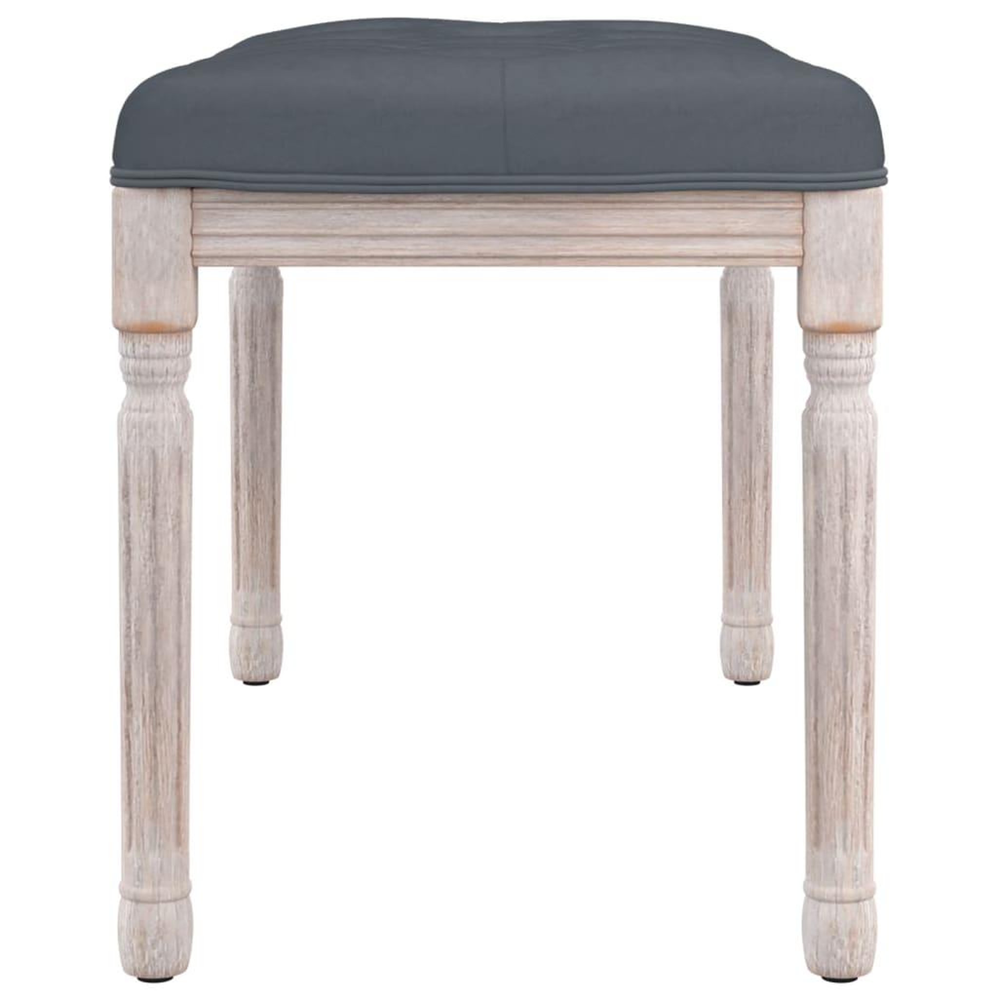 Voir la diapositive 4 : VIDAXL Banc Gris fonce 80x40x49 cm Velours