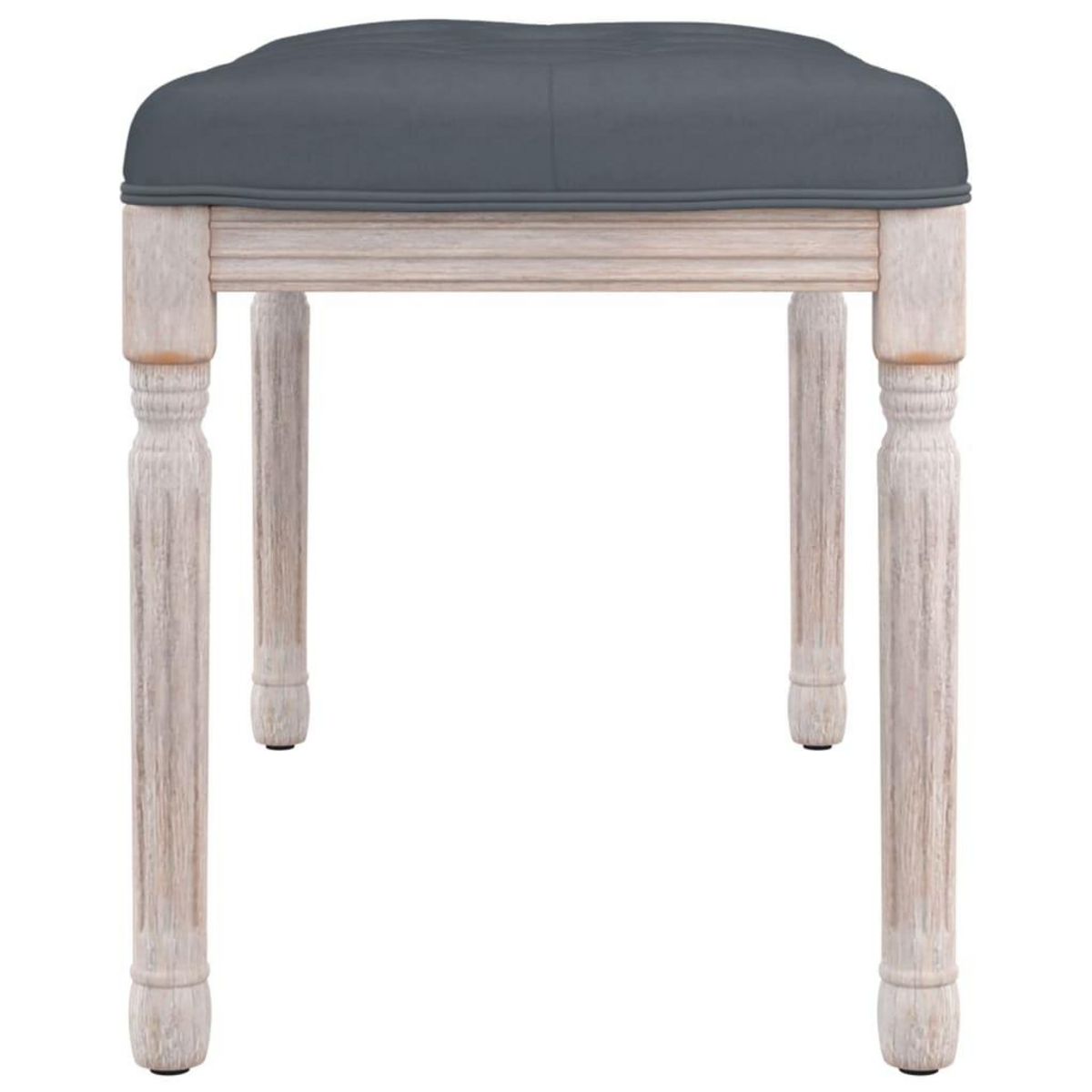 VIDAXL Banc Gris fonce 80x40x49 cm Velours