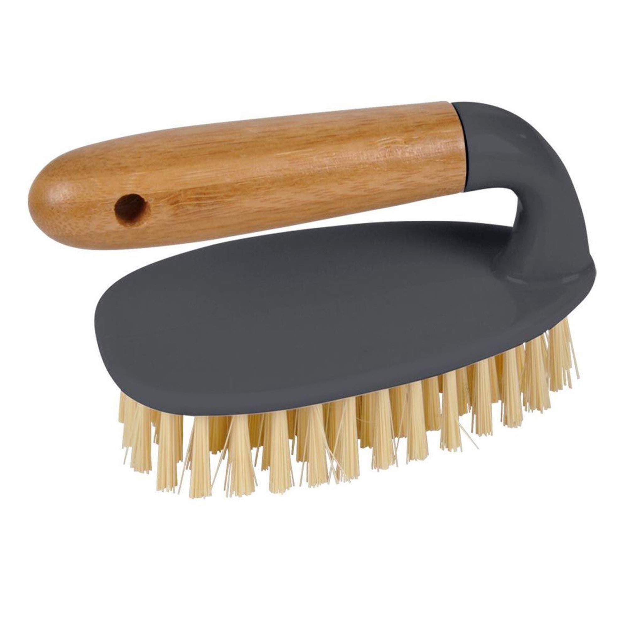 HOMEA Brosse à récurer bambou  nettoyage  15cm naturel