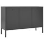Voir la diapositive 5 : VIDAXL Buffet Anthracite 105x35x70 cm Acier et verre trempe