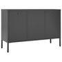 Voir la diapositive 5 : VIDAXL Buffet Anthracite 105x35x70 cm Acier et verre trempe