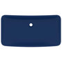 Voir la diapositive 3 : VIDAXL Lavabo de luxe rectangulaire Bleu fonce mat 71x38 cm Ceramique