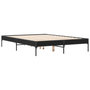Voir la diapositive 3 : VIDAXL Cadre de lit sans matelas noir 135x190 cm