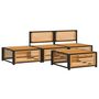 Voir la diapositive 3 : VIDAXL Salon de jardin avec coussins 4 pcs bois d'acacia massif