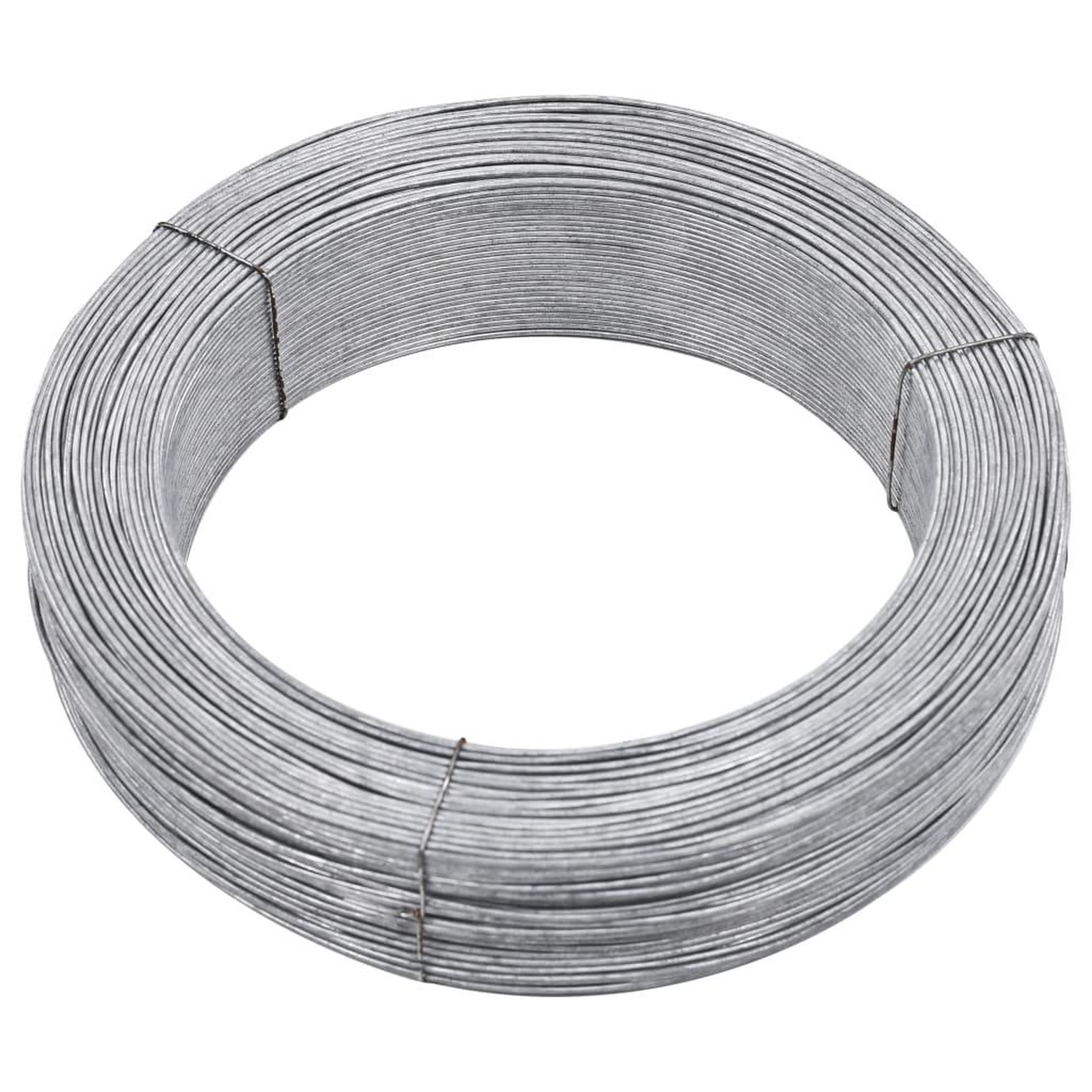 Voir la diapositive 1 : VIDAXL Fil de liaison de cloture 250 m 3,8 mm Acier