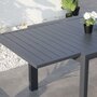 Voir la diapositive 6 : RED DECO Table de jardin extensible CUBA Gris Aluminium 160/240 x 90 x 75 cm