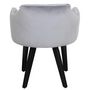 Voir la diapositive 6 : Paris Prix Lot de 20 Fauteuils en Velours  Scanda  70cm Argent