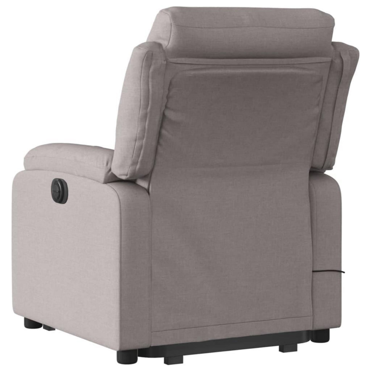 VIDAXL Fauteuil inclinable de massage Taupe Tissu