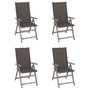 Voir la diapositive 1 : VIDAXL Chaises inclinables de jardin lot de 4 et coussins Bois acacia