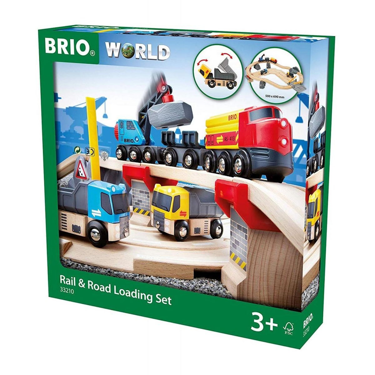 Brio 33210 Circuit Rail Route Transport de Roches