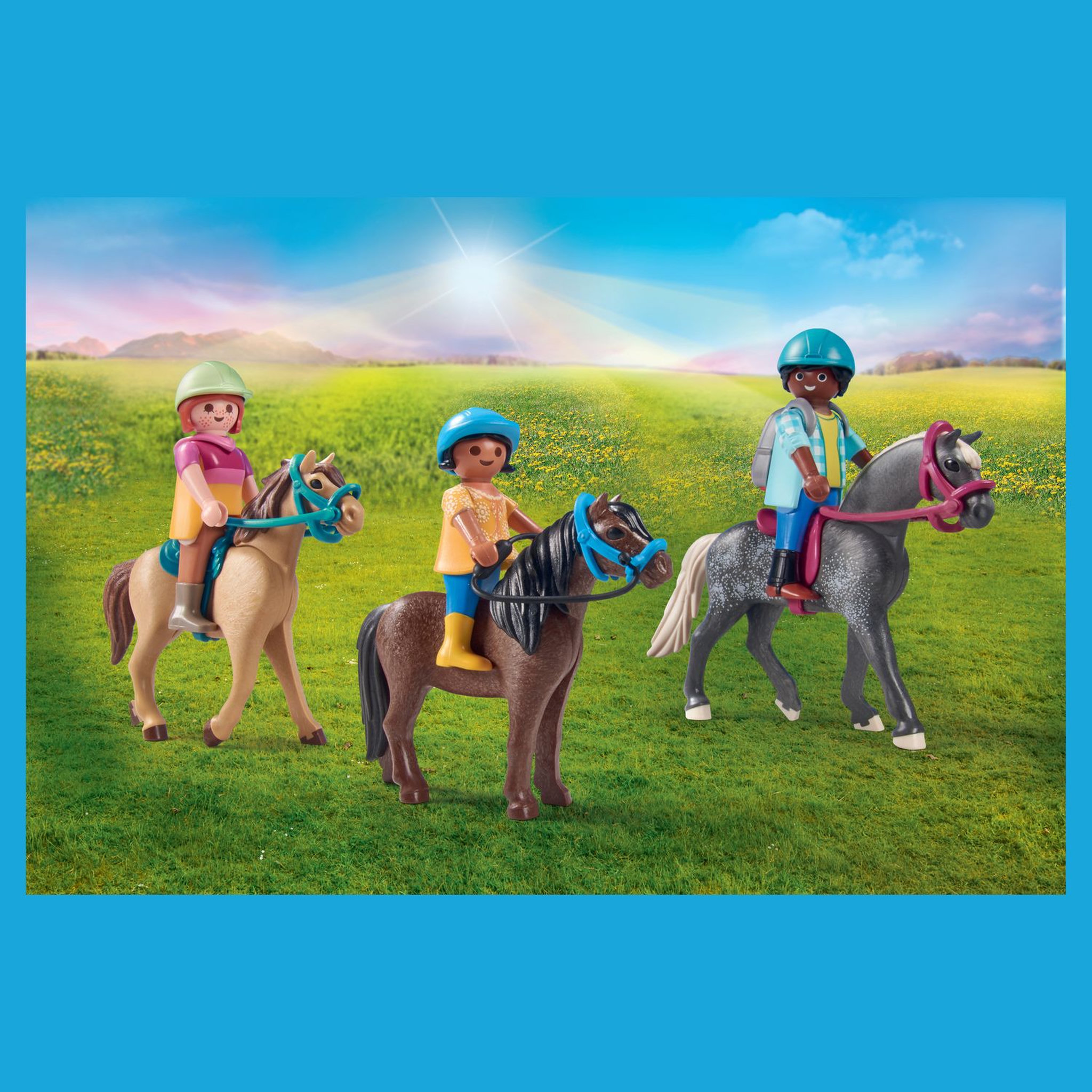 Voir la diapositive 4 : PLAYMOBIL 71239 - Cavaliers Chevaux 