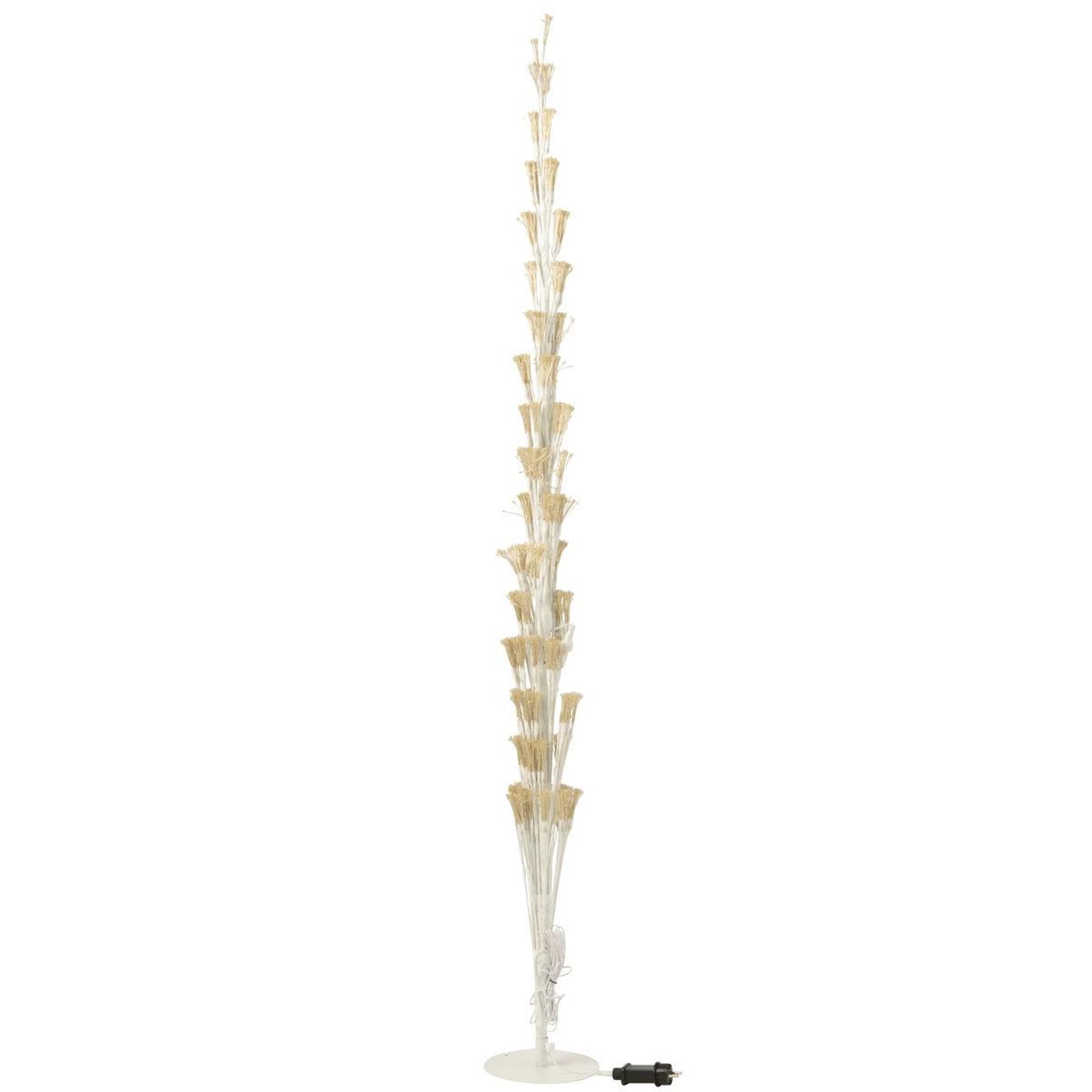 Voir la diapositive 5 : J-LINE Sapin à led en métal  grady  240cm blanc